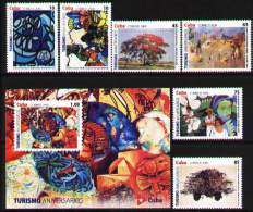 CUBA 2009 - Tourisme, Anniversaires. Peintures (6 + BF) - Unused Stamps