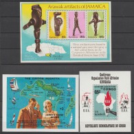 CONGO+CAICOS+JAMAICA  BLOCK   CARTE/MAP **MNH    Réf  C700 - Geographie