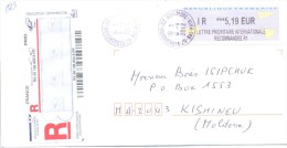 2012. France, The Letter By Registered Internationale Prioritaire Post - Storia Postale