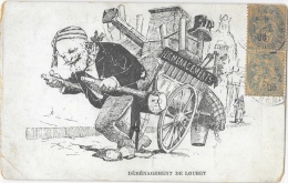 Déménagement De Loubet 1906 - Dessin Satirique: Le Départ De L'Elysée - Satiriques