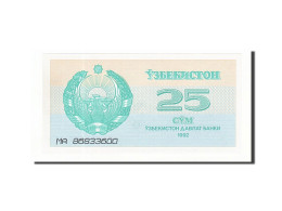 Billet, Uzbekistan, 25 Sum, 1992, 1992, KM:65a, NEUF - Uzbekistán