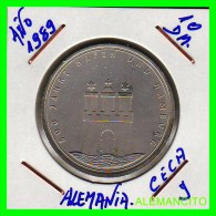 ALEMANIA  DBR.  MONEDA DE 10 DM CONMEMORATIVA  AÑO 1989- J - Commémoratives