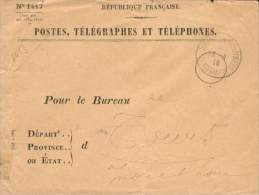 MAROC MOROCCO LETTRE  DES PTT FM POSTE MILITAIRE TRESOR & POSTES MARRAKECH 1916 POUR TOURS TB - Briefe U. Dokumente