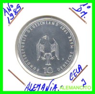 ALEMANIA  DBR.  MONEDA DE 10 DM CONMEMORATIVA  AÑO 1989- J PROOF - Commémoratives