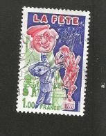 N° 1888  La Fête Variété Encre Fuyarde  1.00 Franc  France Oblitéré 1975 - Used Stamps