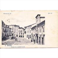 LGOTP8263Ba-LFTD3565.Tarjeta Postal De LUGO. Edificios.calles,casas Y PLAZA DE LA CONSTITUCION En  RIBADEO,Lugo - Lugo