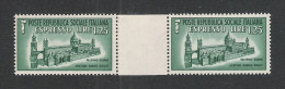 Repubblica Sociale Italiana-1944-COPPIA Con Interspazio (PONTE) Del Valore Nuovo Stl Espresso Da L.1.25-in Ottime Cond - Correo Urgente