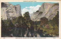 USA, Yosemite National Park, Washington Column And Half Dome From Merced River, Unused Postcard [16574] - USA National Parks