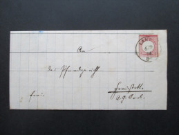 DR 1874 Nr. 25 Einzelfrankatur Auf Totenbrief!! Gute Erhaltung!! Lahr 6/9 1874 - Storia Postale