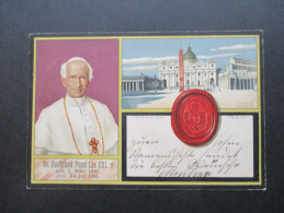 AK / Mehrbildkarte AD Bayern 1903 Se. Heiligkeit Papst Leo XIII. Vatican / Rom - Papi