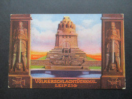 AK Deutsches Reich 1913 Völkerschlacht Denkmal Leipzig. Sonderstempel Weihe Des Völkerschlacht Denkmals - Monumenti