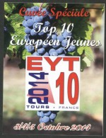 FRANCE 2014 - Tours - TOP 10 Jeunes EYT 10 - étiquette De Vin - Tennis Table Tischtennis Tavolo - Tenis De Mesa