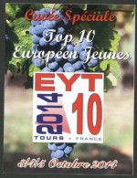 FRANCE 2014 - Tours - TOP 10 Jeunes EYT 10 - étiquette De Vin - Tennis Table Tischtennis Tavolo - Tennis De Table