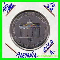 ALEMANIA  - BRD  - MONEDA DE 10 DM  PLATA  S/C  AÑO 1991-A - Commemorations