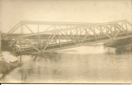 Pont Sur Le BOBR Borissov  Affluent Du Narevbielorussie Belarus Guerre 1914:1918 Carte Photo Mars Avril 1918 - Belarus