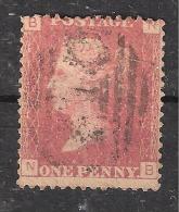 GB, Victoria, Yvert N° 26 , 1 Penny Rouge, Obl Planche / Plate 113   Obl TB, - Gebraucht