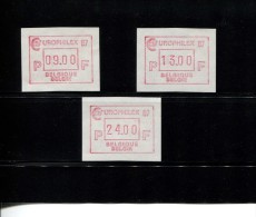 BELGIE POSTFRIS MINT NEVER HINGED POSTFRISCH EINWANDFREI OCB ATM65 SET 9-13-24 - 1980-1999