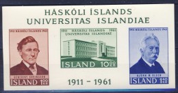 #Iceland 1961. University. 10 Blocs Michel 3. MNH(**) - Blokken & Velletjes