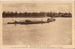 BASSE INDRE LE BAC ET LA CHARRIERE TRAVERSANT LA LOIRE DE BASSE INDRE A INDRET - Basse-Indre