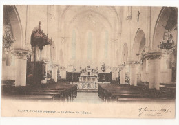 Cote D'or - 21 - Saint St Julien Intérieur De L'église 1906 - Andere & Zonder Classificatie