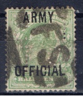 GB+ Großbritannien 1902 Mi 12 Dienstmarke ARMY OFFICIAL - Oficiales