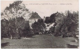 Cpa  COULONGES SUR L AUTIZE CHATEAU VU DU PARC - Coulonges-sur-l'Autize