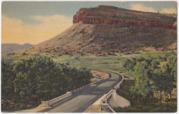 USA, Steamboat Rock, North St. Vrain Highway, Rocky Mountain National Park, Colorado, Unused Linen Postcard [16643] - Rocky Mountains