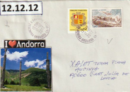 12.12.12. Sobre De Recuerdo Del último Triple Dígito Del 12 De Diciembre De 2012. Andorra La Vella - Cartas & Documentos