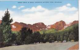USA, Scenic Drive In Rocky Mountain National Park, Colorado, Unused Linen Postcard [16651] - Rocky Mountains