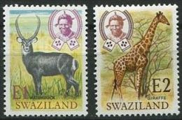 155 SWAZILAND 1975 - Animaux Antilope Girafe  (Yvert 174/75) Neuf ** (MNH) Sans Trace De Charniere - Swaziland (1968-...)