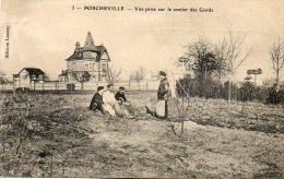 CPA - PORCHEVILLE (78) - Vue Sur La Villa Prise Sur Le Sentier Des Gords En 1907 - Porcheville