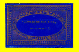 Ca1850 FABRIQUE DE DENTELLE VANDERSMISSEN BRUXELLES CARTE PORCELAINE PORSELEINKAART Porceleinkaart LACE DENTELLIERE P229 - Kleidung & Textil