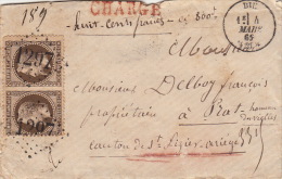 Lettre Chargé N°30Paire CaD DIE (Drome) - 1849-1876: Klassik