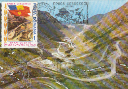 TRANSFAGARASAN HIGH ROAD, CM, MAXICARD, CARTES MAXIMUM, 1985, ROMANIA - Maximumkaarten