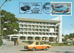 BOTOSANI COUNTY HALL, CAR, CM, MAXICARD, CARTES MAXIMUM, 1982, ROMANIA - Cartes-maximum (CM)