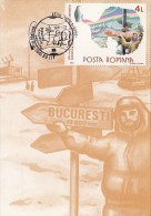 ROMANIAN PARTICIPATION IN ANTARCTIC EXPEDITION, BASE, EXPLORER, CM, MAXICARD, CARTES MAXIMUM, 1992, ROMANIA - Spedizioni Antartiche