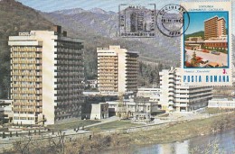 CALIMANESTI-CACIULATA HEALTH RESORT, HOTELS, CM, MAXICARD, CARTES MAXIMUM, 1986, ROMANIA - Hotel- & Gaststättengewerbe