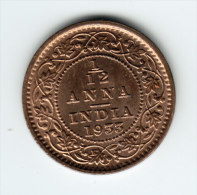 @Y@    Britsch  India Company 1/12 Anna 1933  (2903)  AUNC - India