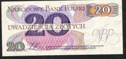 POLAND  P149  20   ZLOTYCH   1982    UNC. - Poland