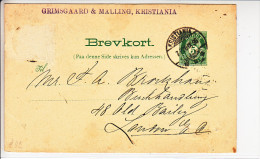 ENTIER   - 1896 - (1 TIMBRE PERDU) - Postwaardestukken