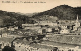 30  BESSEGES  VUE GENERALE DU COTE DE L'EGLISE - Bessèges