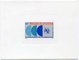 WALLIS ET FUTUNA EPREUVE DE LUXE DU PA 84  10e JOURNEE MONDIALE DES TELECOMMUNICATIONS - Imperforates, Proofs & Errors