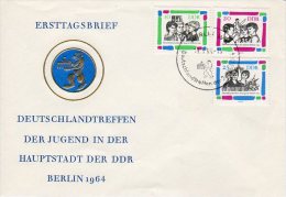 DDR 1964 Youth Meeting Set On FDC..  Michel 1022-24 - Sonstige & Ohne Zuordnung