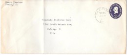 LE79  Entier Postal Sur Lettre Des Etats Unis De 1953 - Marcophilie