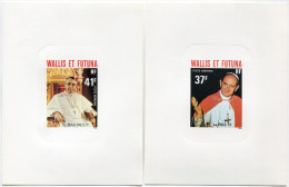 WALLIS ET FUTUNA EPREUVES DE LUXE DES PA 86/88 PAPES PAUL VI ET JEAN PAUL 1er - Sin Dentar, Pruebas De Impresión Y Variedades