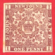 Canada Newfoundland # 1 - 1 Penny  - Mint  F/VF H - Dated  1857 - 1857-1861