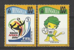 MONGOLIA  2010  FIFA  WORLD CUP SOCCER  MNH - 2010 – África Del Sur