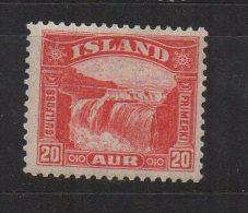 P520.-. ICELAND / ISLANDIA - 1931-32 . SC#: 171 - GULLFOSS - GOLDEN FALLS .-. MH .  CV:US$ 10.00 - Nuovi