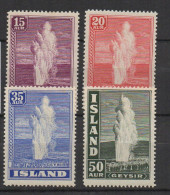 P528.-. ICELAND / ISLANDIA - 1938 . SC#: 203-205 - GEYSER  .-. MH .  CV:US$ 47.00 - Nuovi