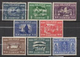 P531.-. ICELAND / ISLANDIA - 1930 . SC#: 153-160 - PARLAMENT BUILDING  .-. MH-MNG-USED .  CV:US$ 90.00 - Unused Stamps